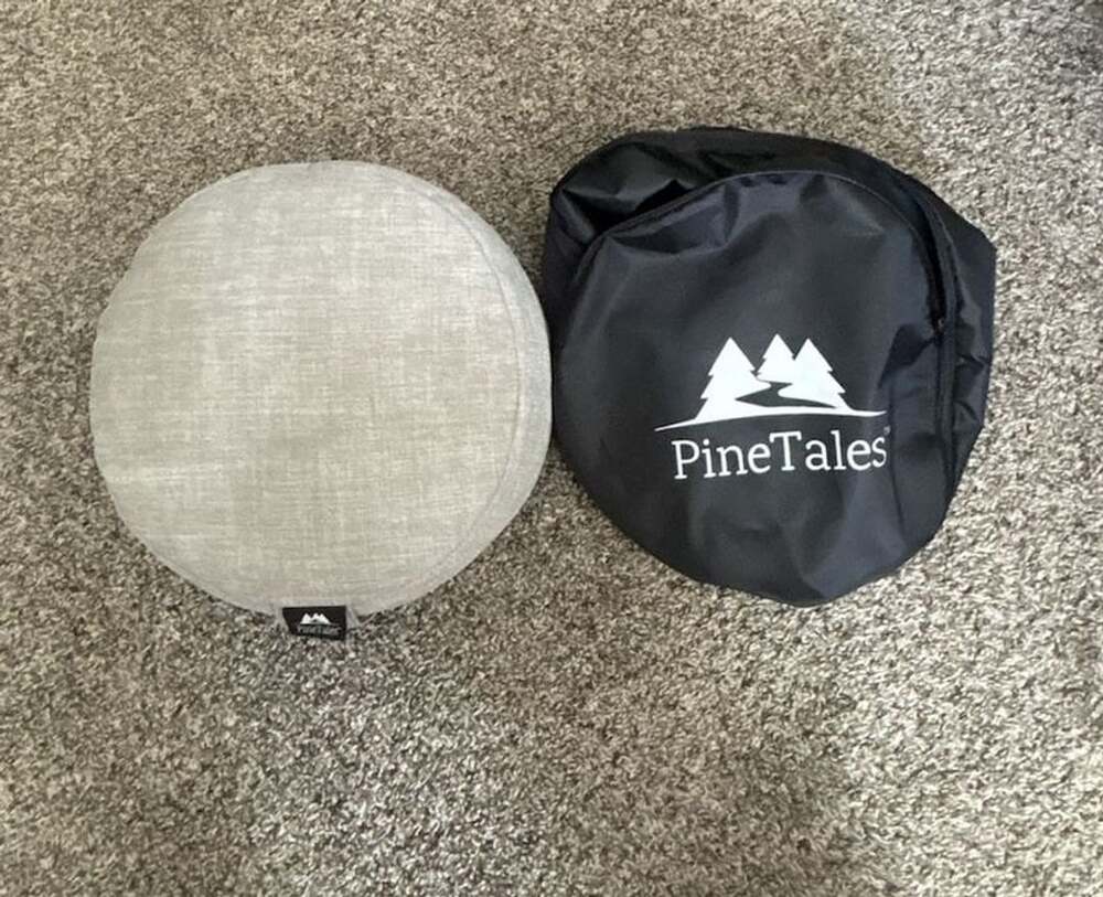 PineTales Premium Organic Buckwheat Pillow with Carrying Bag